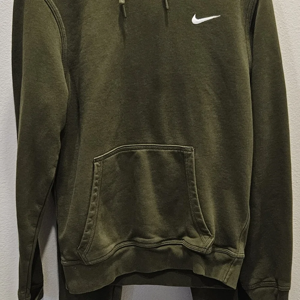 Nike Olive Green Swoosh Pullover Hoodie/Pants - Picture 3 of 4
